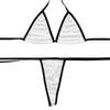 Women's Split Sexy Bikini Lingerie Erotic Underwear ,Without Breast Pads,