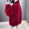 New double-sided plush short velvet imitation lamb wool coat for women, thin coat for autumn and winter sweater for women