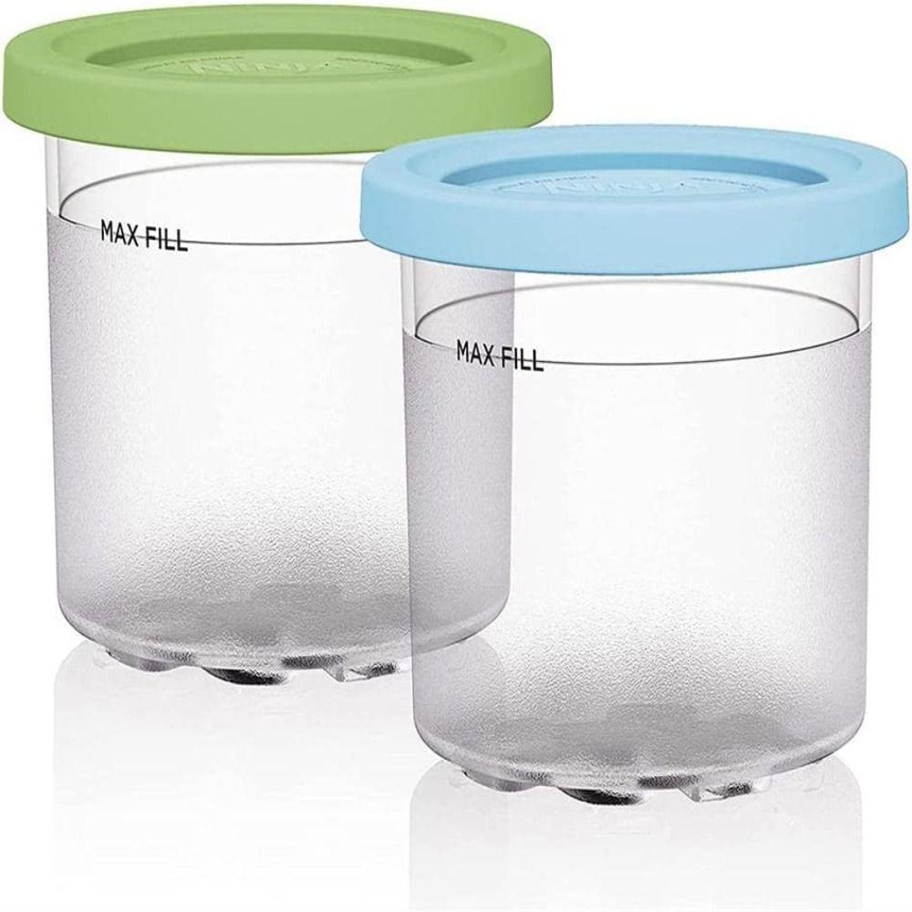 NC299AM Bottles Ice Cream Pints Cup Ice Cream Containers with Lids Storage Jars For Ninja Creami