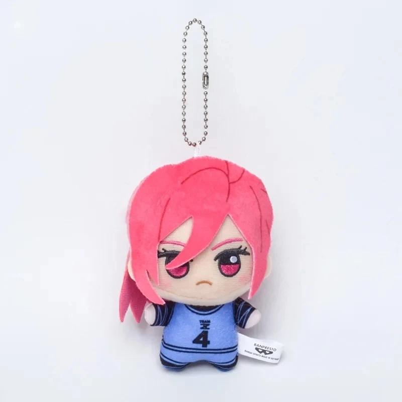 10cm New Blue Lock Plush Pendant KeyChain Yoichi Isagi Nagi Seishiro Mikage Reo Rin Itoshi Itoshi Sae Action Doll Toy Gift