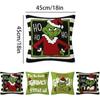 4Pcs/Set Grinch Christmas Pillow Covers For Home Farmhouse Decor Couch 45X45Cm