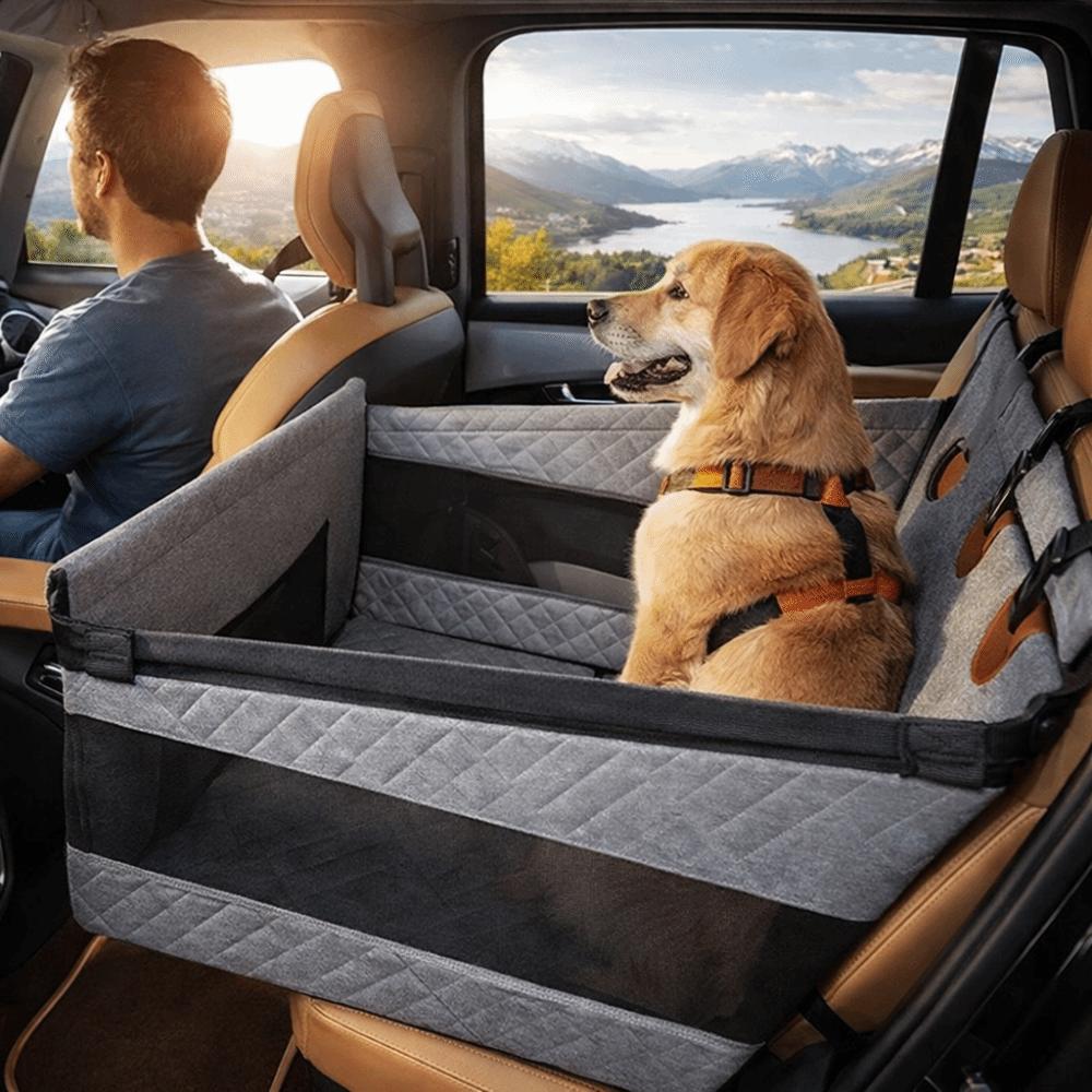 Waterproof Dog Car Seat Universal Pet Car Seat Cover Adjustable Car Seat Basket  Family Travel