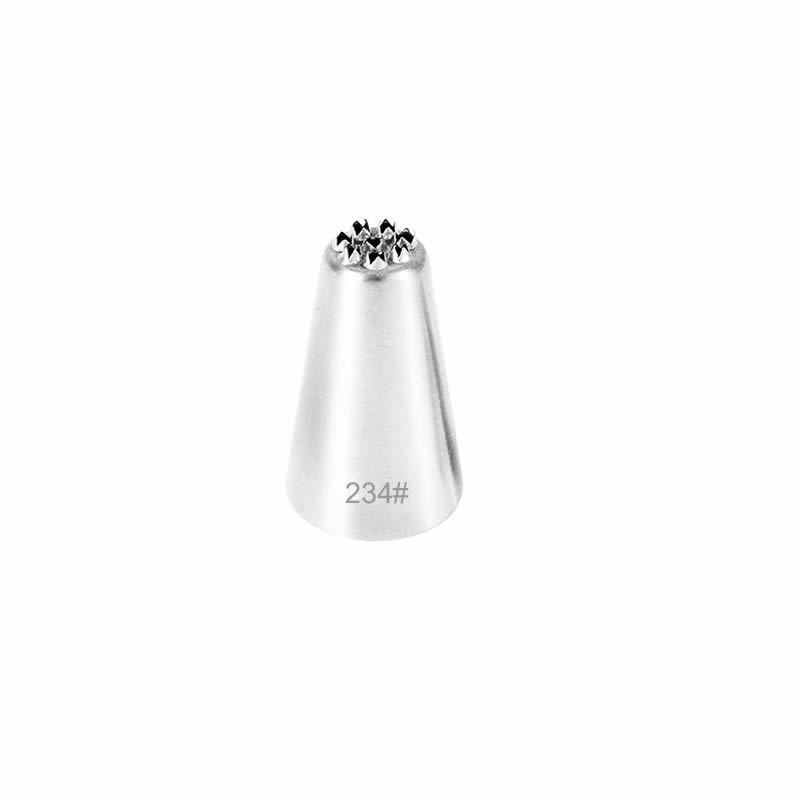 304 Stainless Steel Grass-Shaped Piping Tips Set - 3PCS for Baking DIY
