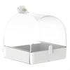 Pet Bird Bath Tub Parrot Shower Box Parrot Bathtub with Bottom Drawer X3UC
