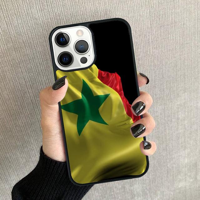 

Senegal Flag Phone Case For iPhone 17 Air 16 16e 15 14 plus 11 12 13 Pro max Soft Bumper Shell Cover coque iPhone 11pro max