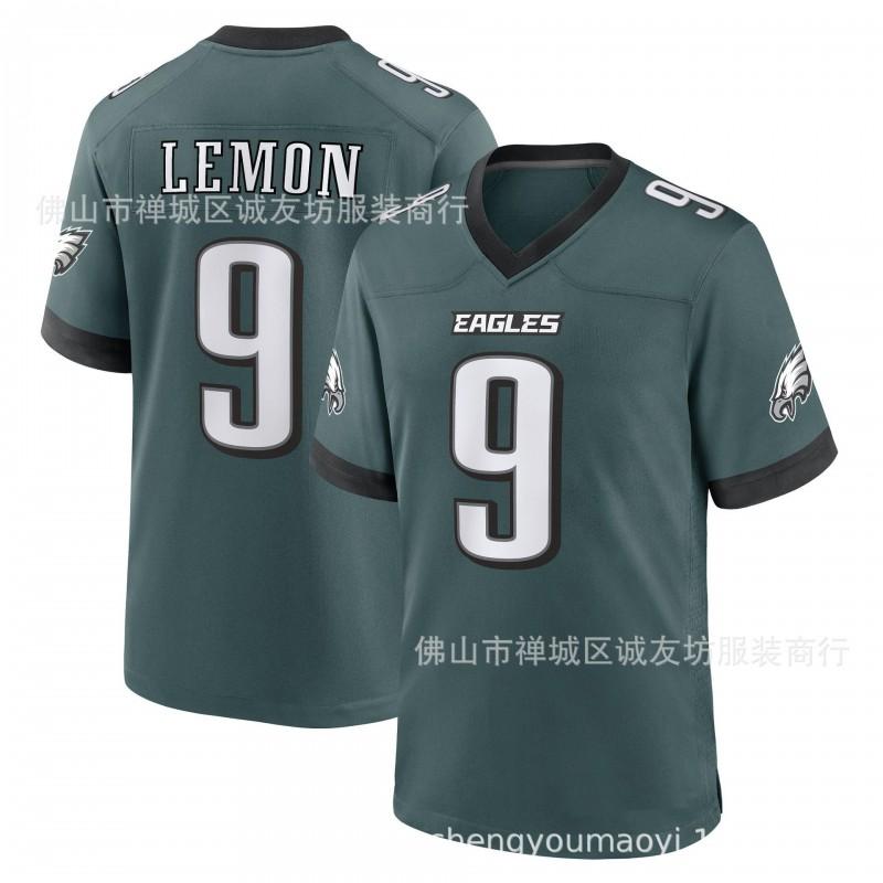 Eagles 9 Lemon Vintage Rugby Jersey Mens Sports Training Game Shirt All Season Athletic Top