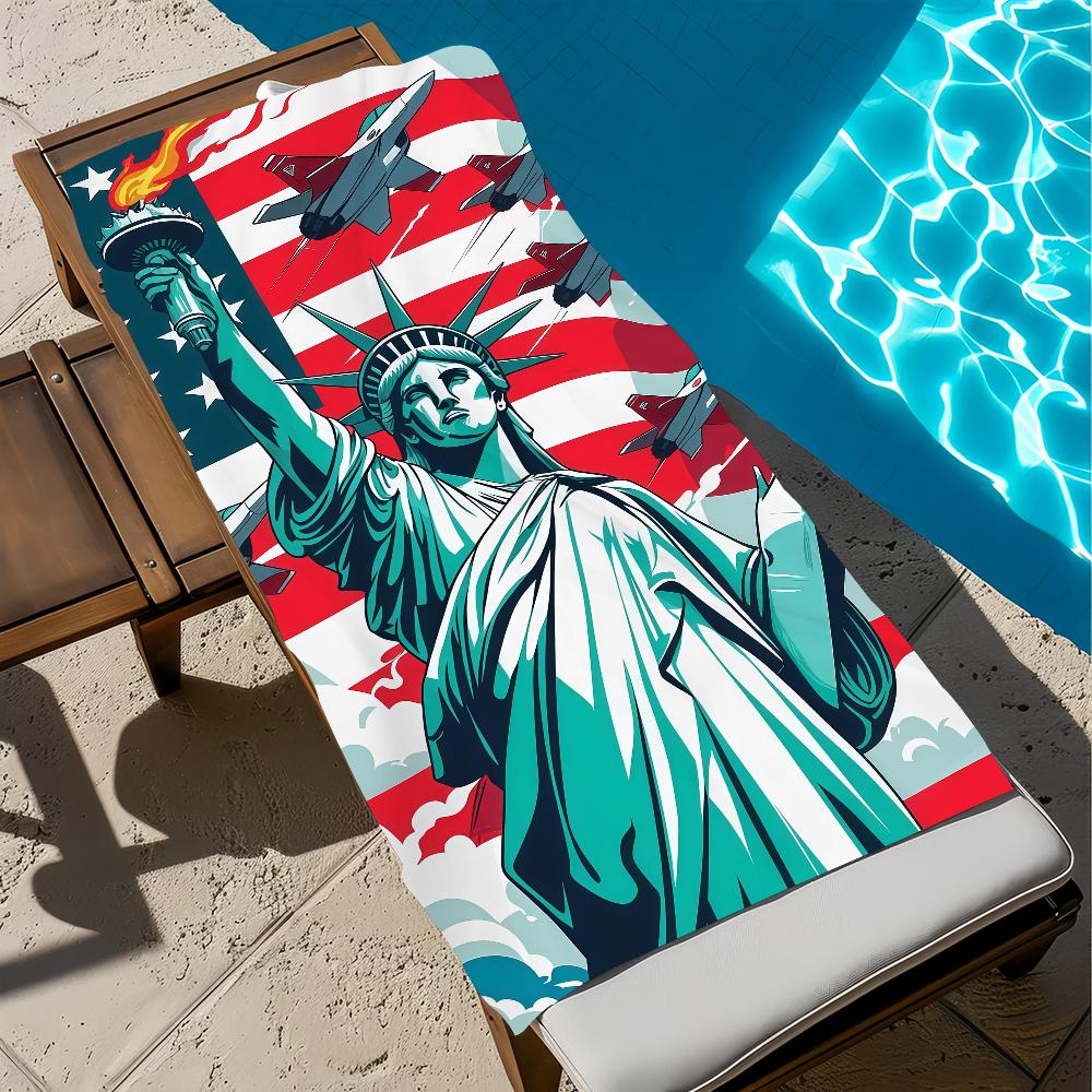 A-america Celebrates 250 Years Towel Large Quick-Drying Microfiber soft Beach Towel for Travel Fitness Sauna Bathing Camping