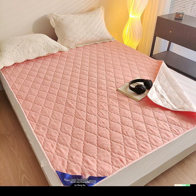 Wodoodporny Pikowany Ochraniacz na Materac i Antypoślizgowa Podkładka Inkontynencyjna z Bawełnianym Pyłoszczelnym Pokrowcem na Łóżko