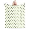Avocado Blanket Fleece Textile Decor Fruit Multi-function Super Warm Throw Blanket for Bed Office Bedding Throws