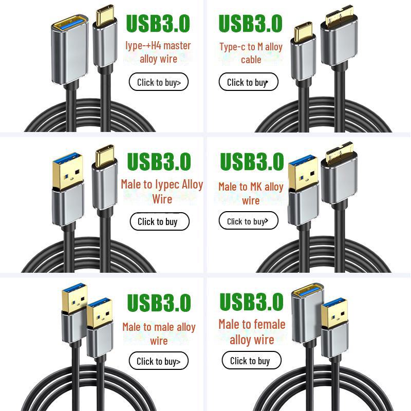 USB3.2 Type-C Extension Cable: Male To Female Adapter, 20Gbps Dock Expansion