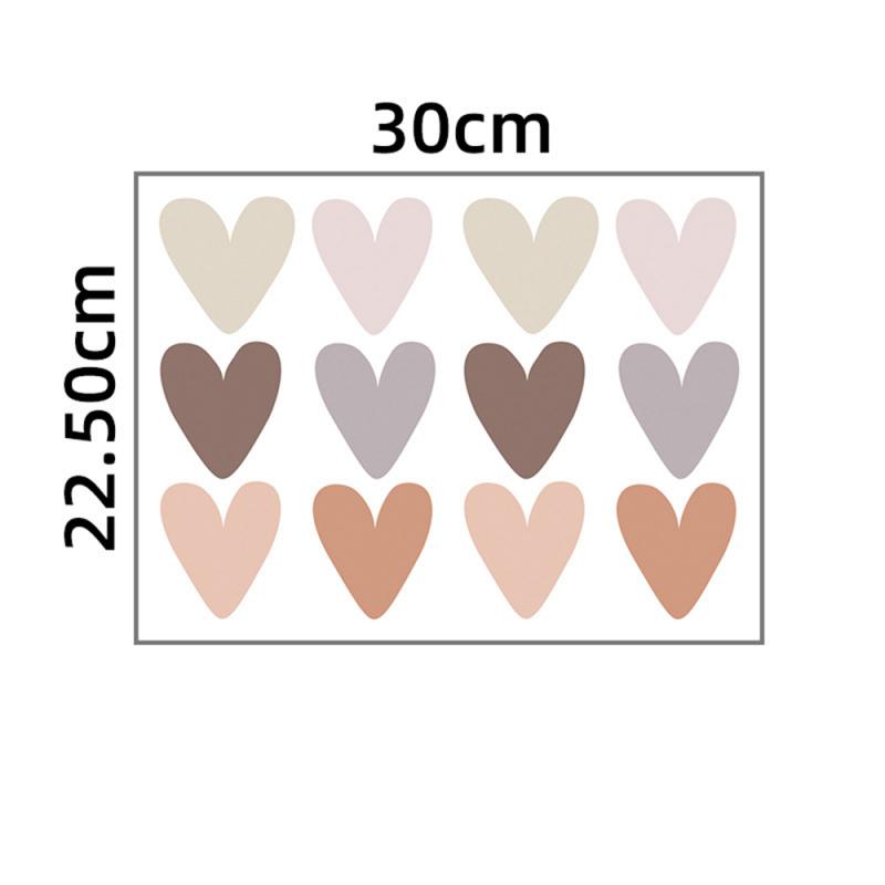 1~10PCS New Heart Bohemian Style Wall Stickers Self-adhesive Wall Stickers Decorative Stickers Kids Bedroom Home Decor Wall