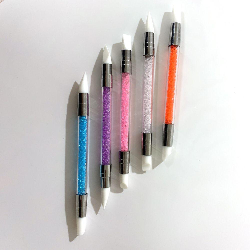 Tool Dotting Nail Art Pen DIY Silicone Nail Brush Painting Brushes Carving Pen Sculpture Pen