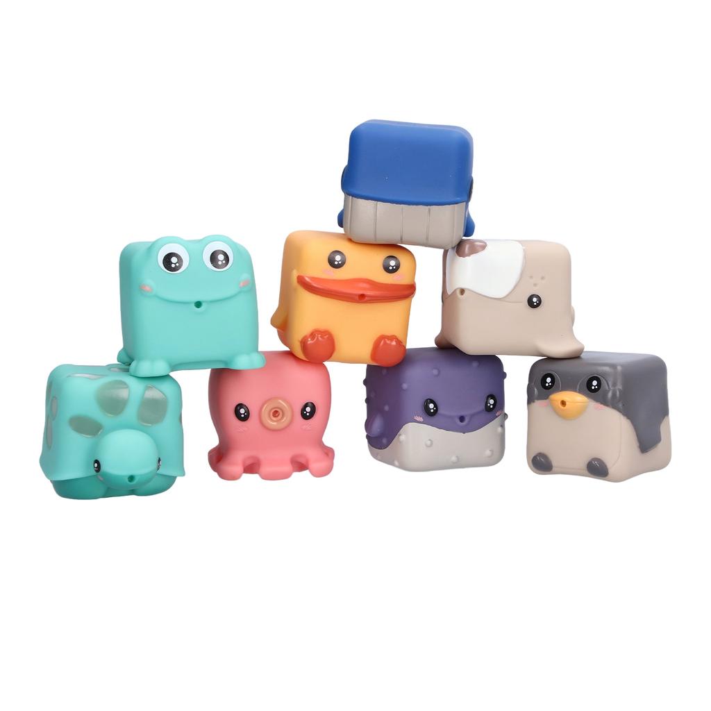 Babystapelwürfel Weich Entzückend Tierart Lern-Beißspielzeug für 6?12 Monate