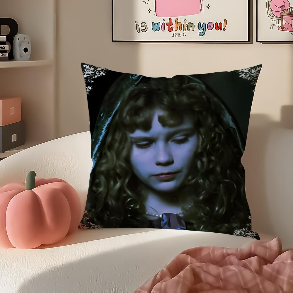 Romantic Tragic Film IInterview with the Vampire Cushion Cover Pillowcase Short Plush Invisible Zipper Room Sofa Cushion Cover