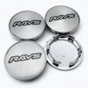 4pcs 69mm ( Clips 56mm ) Rays Logo Emblem Badge Car Wheel Center Caps Rim Hubcaps Wheel Hub Dust Cover Replace Car Accessories