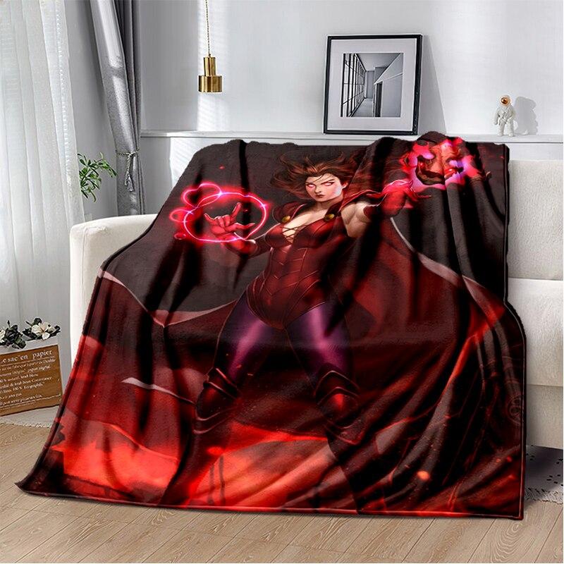 Scarlet Witch blanket sofa bed Plush blanket animation custom blanket  flannel warm soft plush Halloween thin blanket