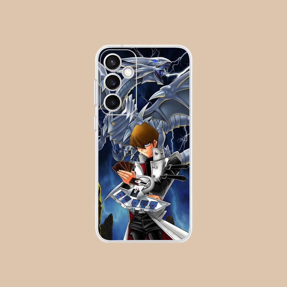 Yugioh Seto Kaiba Phone Case for Samsung Galaxy S25 S24 S23 S22 S21Plus FE Ultra Soft TPU Clear Shockproof Cover