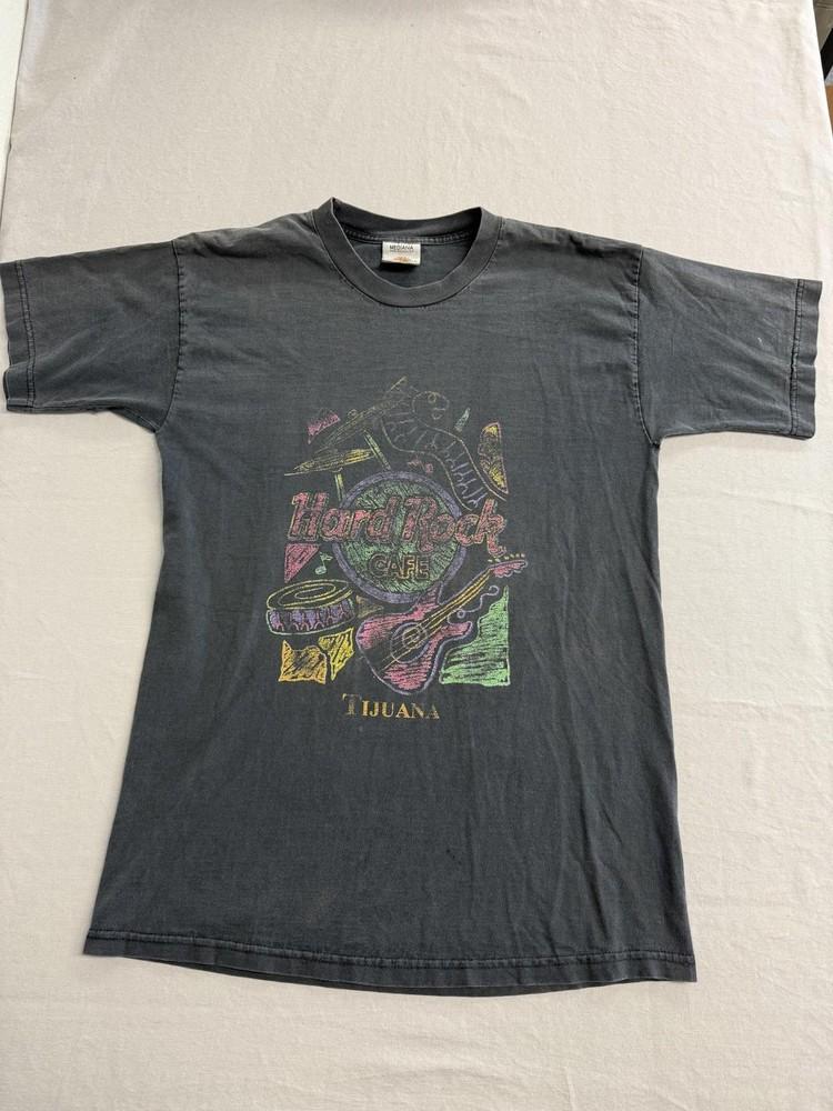 Винтажная футболка Hard Rock Cafe Тихуана - Выцветшая футболка - M Унисекс футболка XXXXL