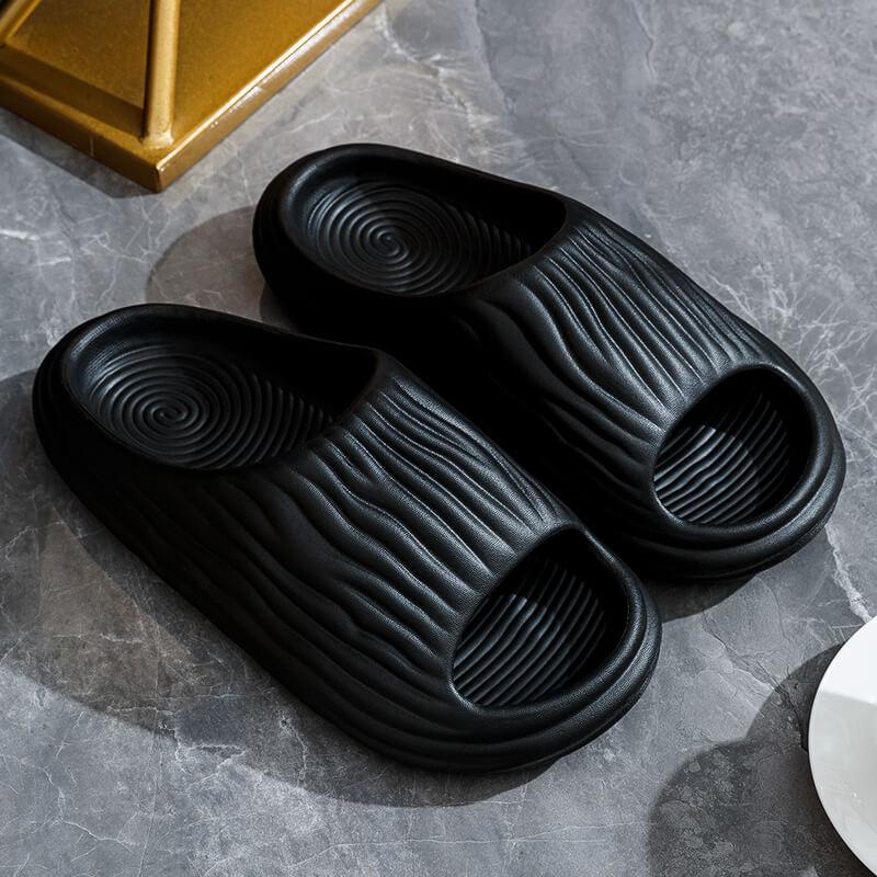 Superweiche, dicke Plateau-Slipper aus Eva für Damen, minimalistische und bequeme rutschfeste Hausschuhe für das Badezimmer im Innenbereich, Hausschuhe für Damen