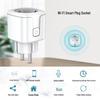 20A Smart EU Plug with WiFi & Bluetooth, APP Remote Control, Alexa Voice Timer, Delay & Cycle Switch.