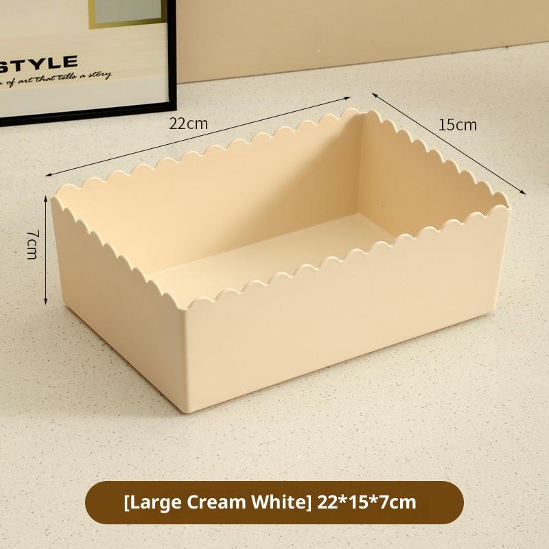 1 Stück Desktop-Aufbewahrungsbox Kosmetik-Organizer Kunststoff-Aufbewahrungsbox Kleinkram Snack-Aufbewahrungskorb Badezimmer Küchen-Organisationsbox