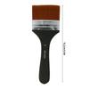 1 szt. Profesjonalny Płaski Pędzel do Malowania Nylonowe Włosie Pędzel Artystyczny Drewniany Uchwyt do Gesso Bejc Klejów Lakierów Farb