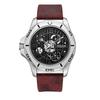 [JULIUS] JULIUS Round Men's Leather Watch JAH-145
