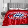 Logo des FC Bayern auf rotem HintergrundFlaneldecke für Schlafzimmer, Wohnzimmer, Sofa und Nickerchen