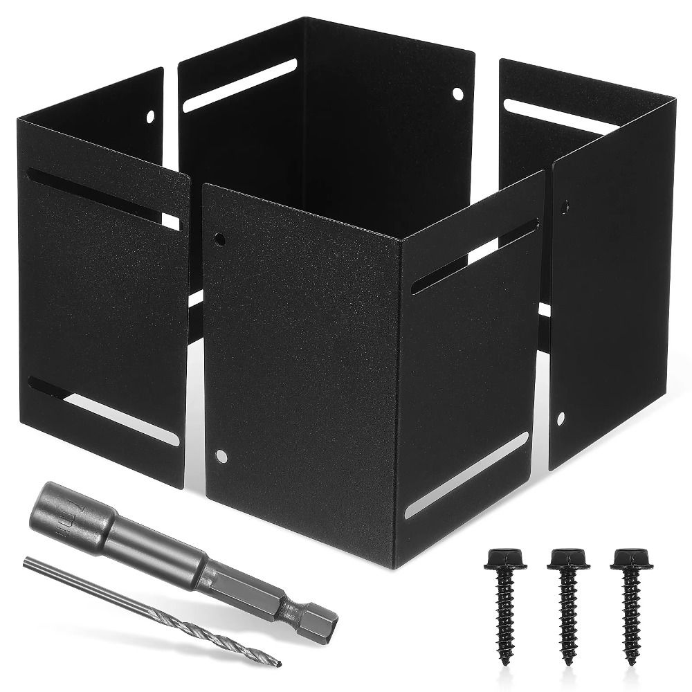 Rust Proof Post Bracket Metal Post Mount Protects From Damage Post Cover  Deck Railing