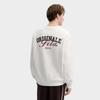 Fila Original Fashion Simple Retro Classic Personality Trendy Street Casual Comfortable Versatile Crew Neck Loose Sweatshirt F11M619210FWT