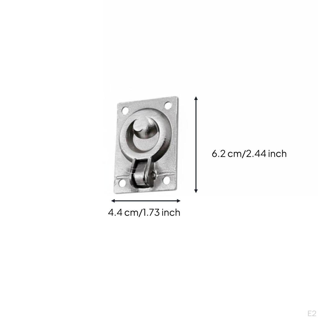 Marine Compartment Door Pull Handle Stainless Steel Loop Mirror Polished Deck