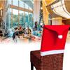 Cover Christmas Chair Table Decorate Xmas Hat Festival Garnish Restaurant Party