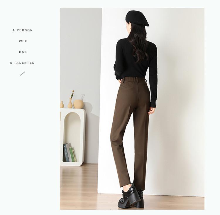 [Version of Western Straight Leg Pants] Winter Commuting Simple Slimming Women's Casual Pants