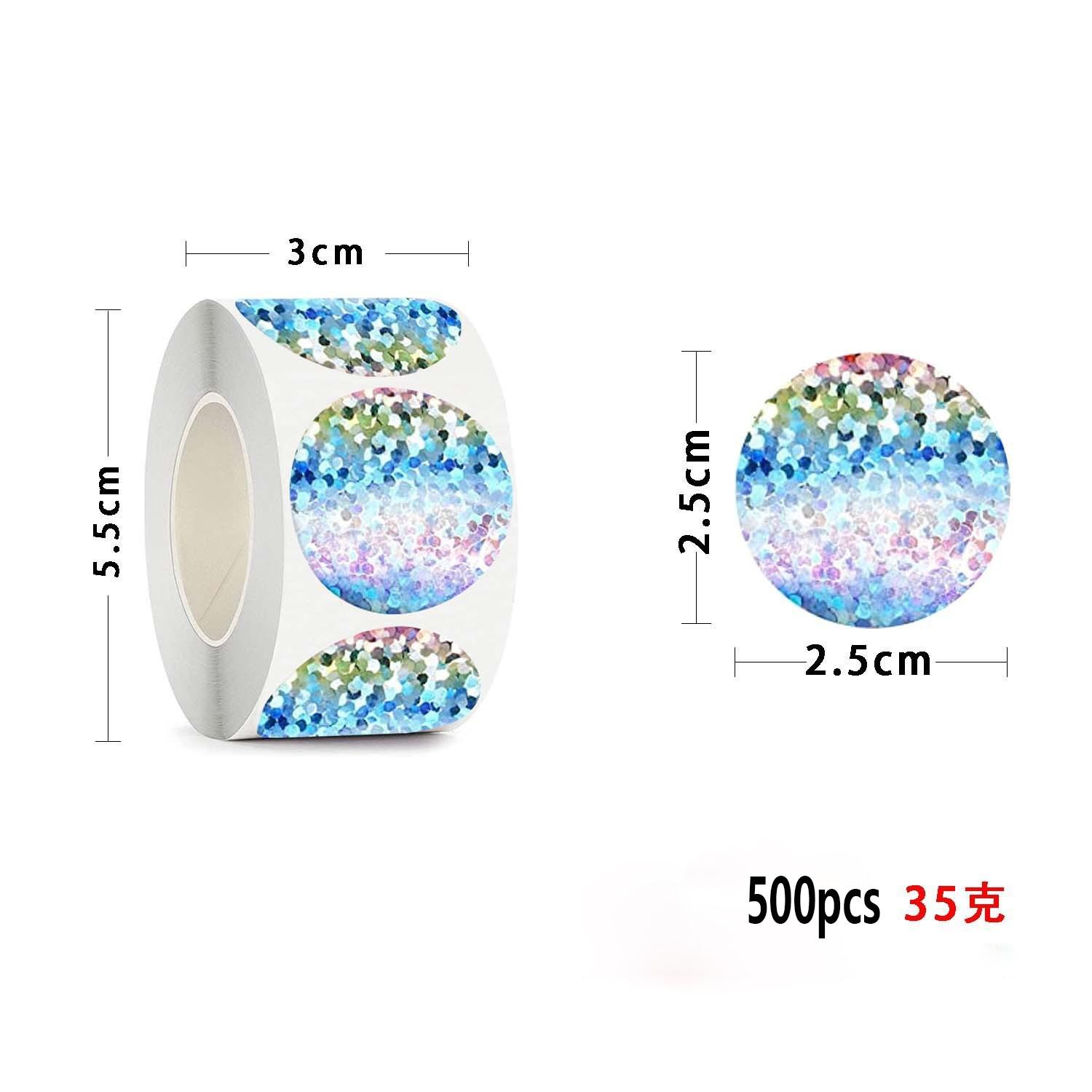 

300Pcs 2.5CM Round Laser Scratch Off Stickers Surprise Labels Secret Code Cover Sticker Activity Card Self-Adhesive Sticker