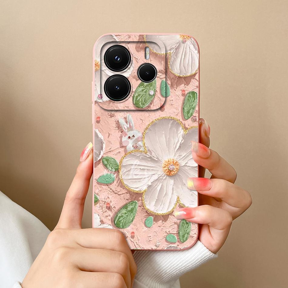 For Redmi Note 14 Pro Plus Case Cartoon High Quality Phone Cover For Xiaomi Redmi Note14 Pro+ Soft Liquid Silicone Back Covers