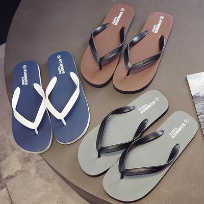 Men's Summer Beach Flip-Flops: Trendy, Soft, Non-Slip, Cool, Simple Design