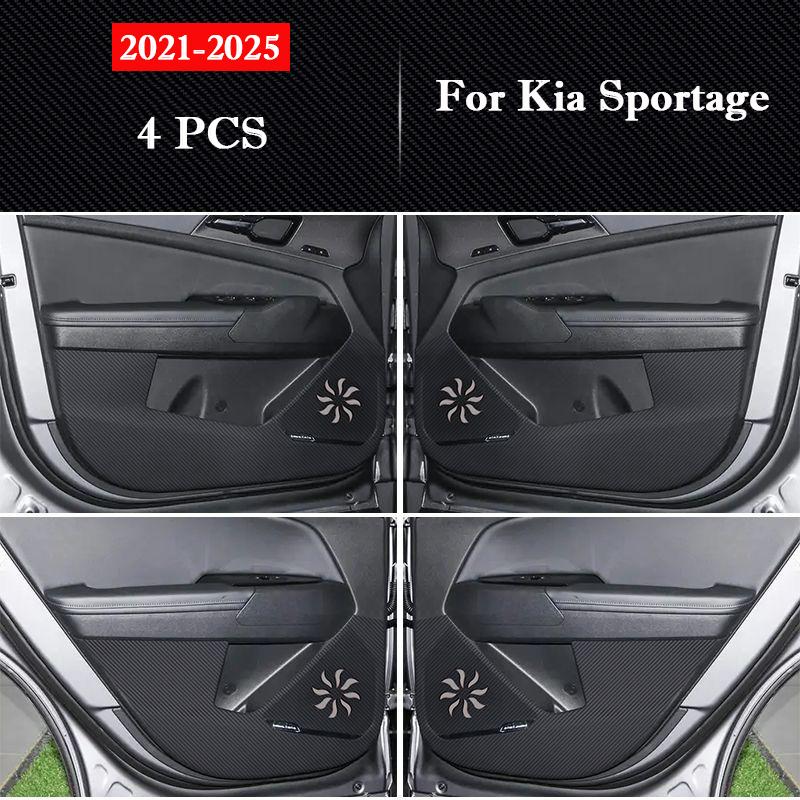 

For Kia Sportage Car Door Anti Kick Pad Glove box Anti Dirt Mat Protection Sticker Scratch Resistant Film Interior Accessories