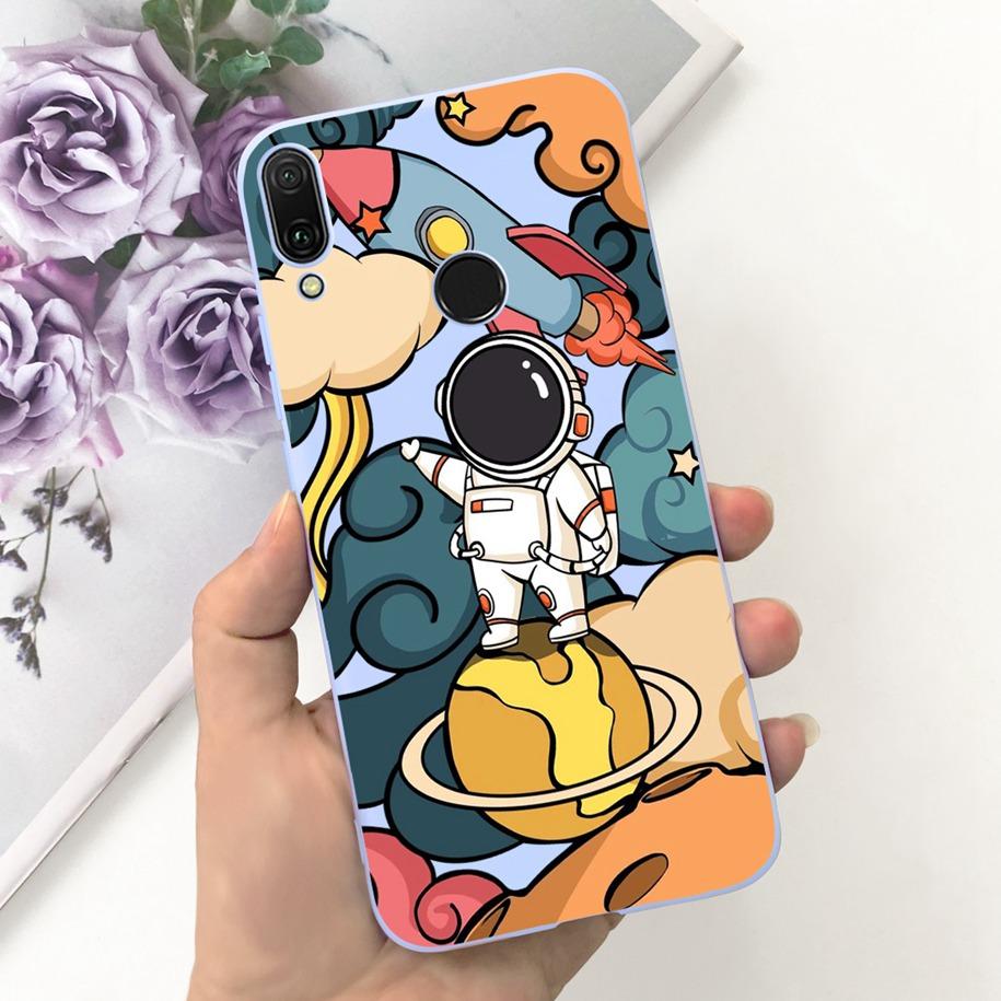 For Huawei Y9 Prime 2019 Case Shockproof Astronaut Silicone Soft Fundas For Huawei Y9 Y 9 Prime 2019 STK-LX3 JKM-LX3 Phone Cover
