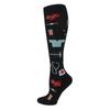 1Pair Snug Support Stockings For Compression Wear Cooling Running Cycling Pressure Soccer Adult Sock Korean Edition Network Pressure Socks
