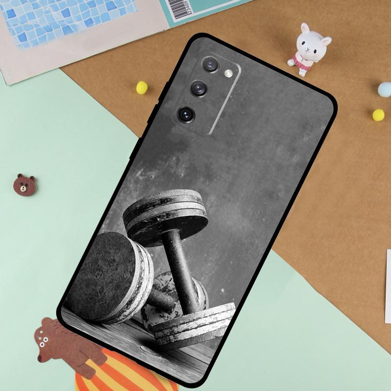Bodybuilding Gym Fitness Soft Case For Samsung Galaxy S25 Ultra S9 S10 S20 S21 S22 S23 S24 Plus S24 FE Funda Cover