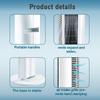 3-Speeds Intelligent 360° Air Circulation Fan Remote Control Low Noise Home Office Standing Fan Adjustable Bladeless Tower Fan