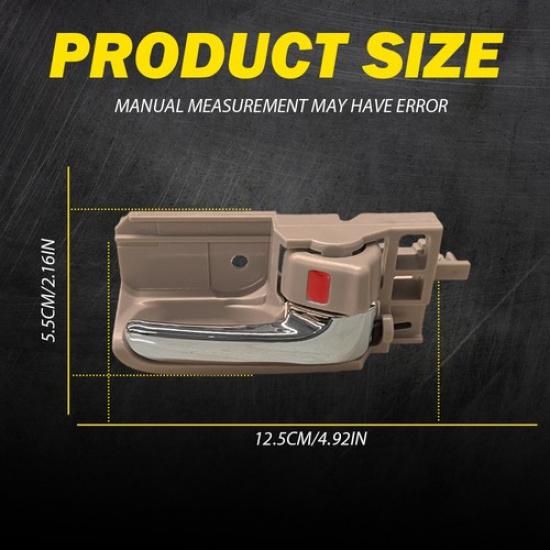 Pair & Interior LH Beige RH Handle Lever Door W/Chrome For Toyota Corolla Matrix