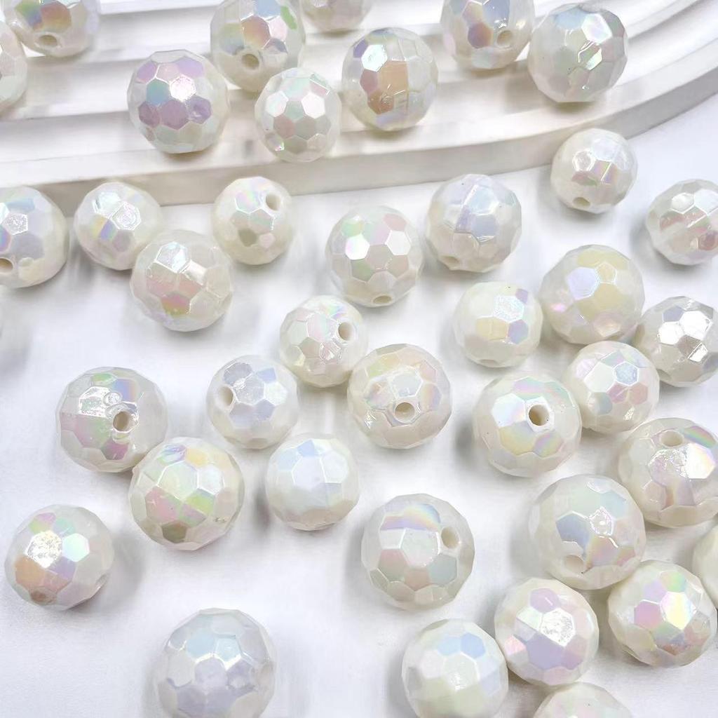 Electroplated Faceted Football Beads 14-16mm | DIY Beading Cell Phone Chain Lanyard Pendant