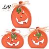 Cute Pumpkin Craft for Showcase Halloween Indoor Wooden Table Sign Spooky Tabletop Block Seasonal Festive Room Ornaments Tiered Tray Centerpiece