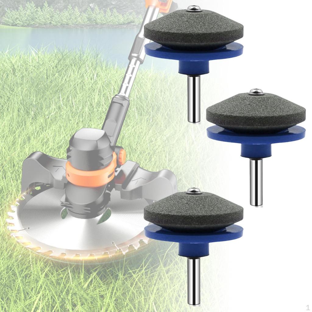 3 Picece Lawn Mower Sharpener, Garden Tool Easy to Use, Universal Accessories Professional, for