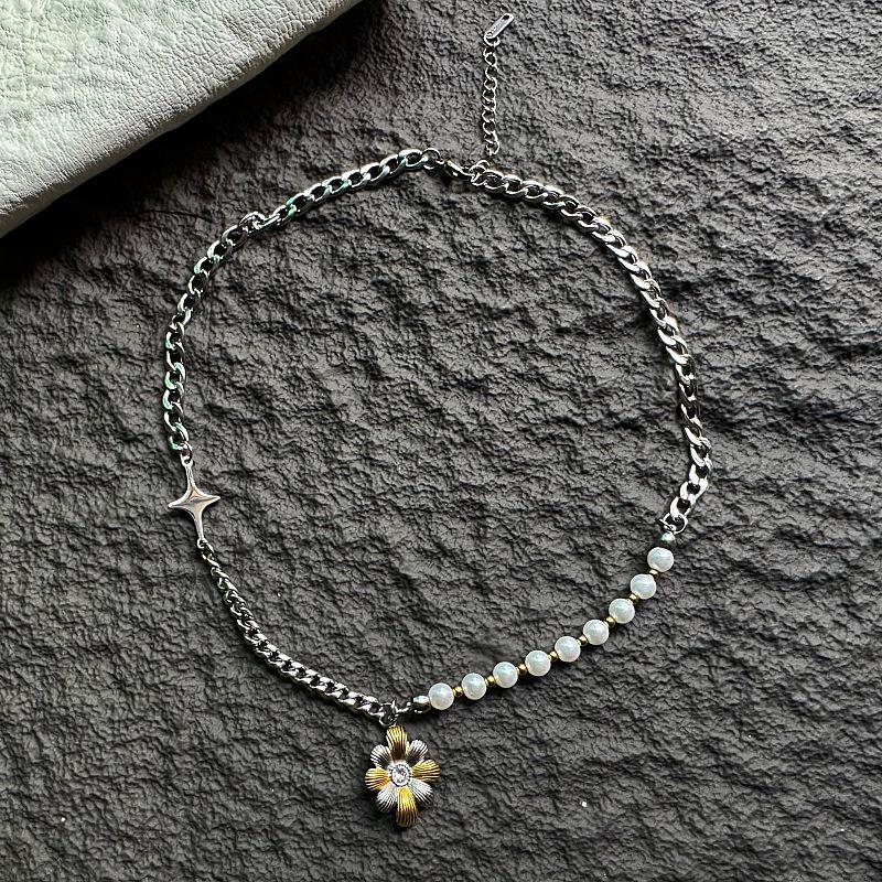 Весеннее Цветочное Жемчужное Ожерелье Jia Ge на Ключицу - Свежее, Милое, Высококлассная Мода для Женщин