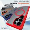 case for Samsung S26 plus ultra Matte skin texture semi transparent Magnetic protective cover Wireless Charging Anti-Fingerprint