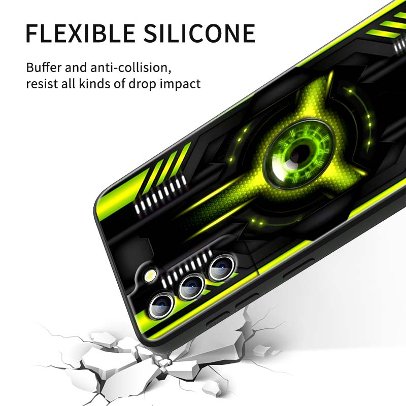 Creative Luxury Art Patterns Phone Case For Samsung Galaxy S26 S25 S24 S23 S22 S21 S20 Ultra Plus FE 5G Black Soft TPU