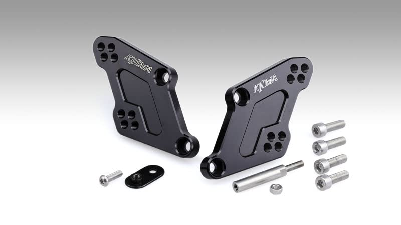 Kijima Bike Parts Step Step Up Halterung Schwarz Eloxiert YAMAHA ver.2 YZF-R25/R3/MT-25/03 213-4382A