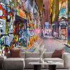 Уличные граффити обои Съемные граффити настенные росписи Подходят для декора спальни гостиной Большие граффити обои